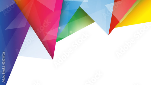 kolorowe trójkąty tło wektor