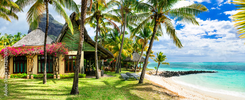 Luxury tropical vacation. Mauritius island