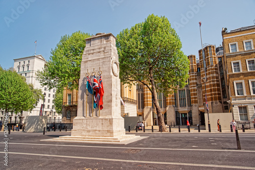 Cenotaph war memorial on Whitehall in London
