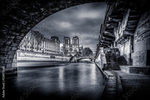 Under the bridge at Paris ...
