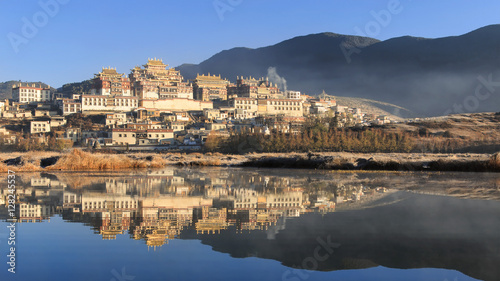 Songzanlin Temple, Ganden Sumtseling Monastery, a Tibetan Buddhist monastery in Zhongdian city( Shangri-La), Yunnan province China not far from Potala Palace in Lhasa, Tibet