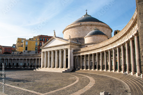 Piazza Plebiscito , Basilica di San Francesco di Paola, Naples, Italy 