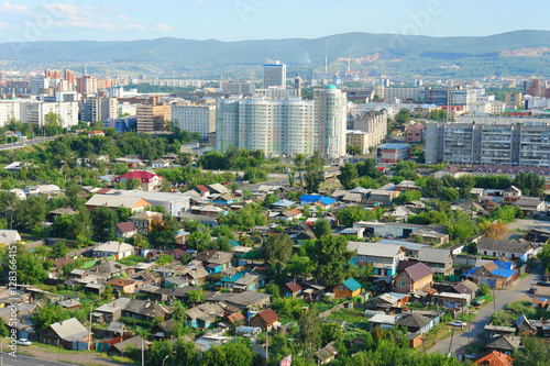 Krasnojarsk - Siberian town on the Yenisei river 