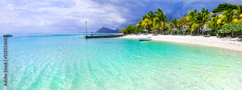 Turquoise tropics - amazing beaches of Mauritius island