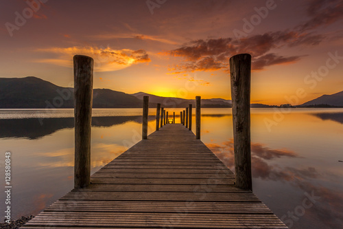 Ashness Jetty sunset Keswick Lake District