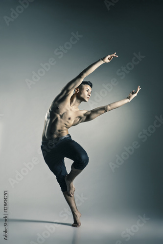 Young and stylish modern ballet dancer