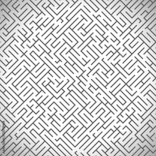 Abstract seamless pattern, maze