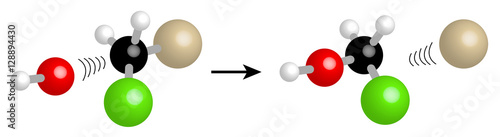 nucleophile Reaktion in der organischen Chemie