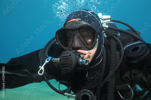 Professional scuba diver