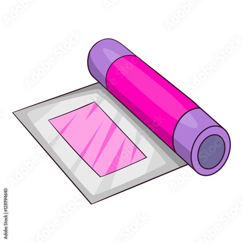 Platen for printing machine icon. Cartoon illustration of platen for printing machine vector icon for web design