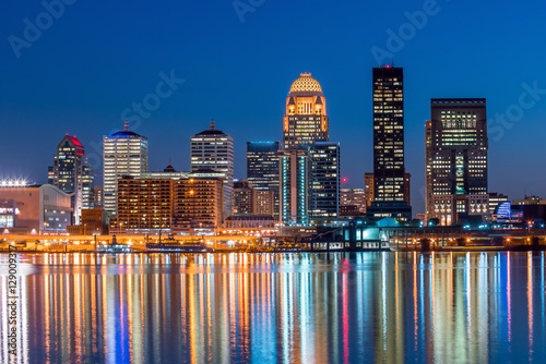 View of Skyline downtown Louisville