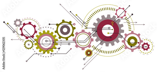 Linked cogwheels & circuits design