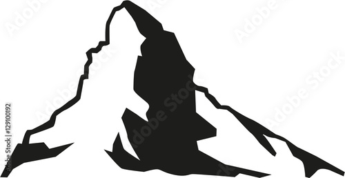 Matterhorn mountain silhouette