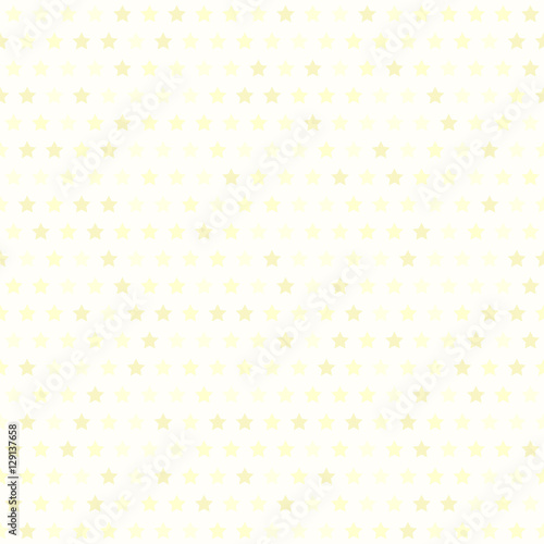 Light yellow star pattern. Seamless vector background
