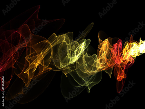 abstract colorful twisted net web waves