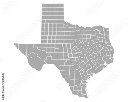 Karte von Texas