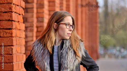 Woman on the Manufactory Market. Lodz, Poland.