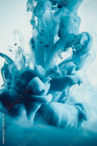 blue dye in water 