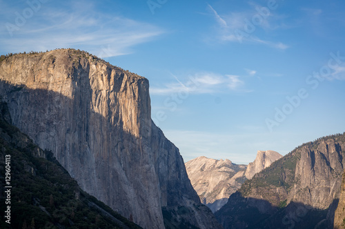 Sunset over the Yosemite Valley and El Capitan, taken from Tunnel View, Yosemite National Park, California, USA