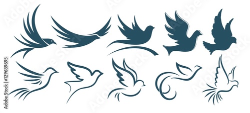 Logos birds. 