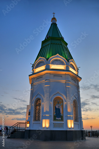 Paraskeva Pyatnitsa Chapel On the top of the Karaulnaya Hill in Krasnoyarsk 