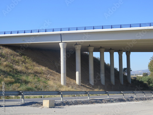 Supporting Pillars on Highway overpass
