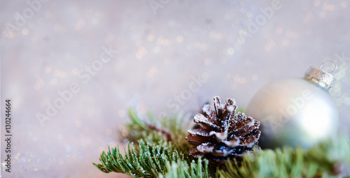 Christmas decoration with sparkling lights 