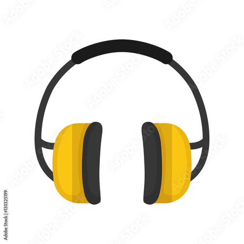 Isolated Construction earmuffs icon vector illustration graphic design