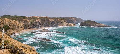 Scenic seascape of Praia dos Alteirinhos, near Zambujeira do Mar, Costa Vicentina, Portugal