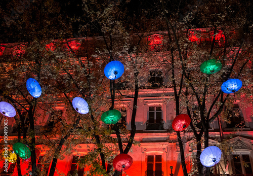 Lyon (France) Fete de Lumieres, Festival of lights 