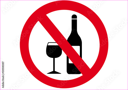 Schild Alkohol verboten