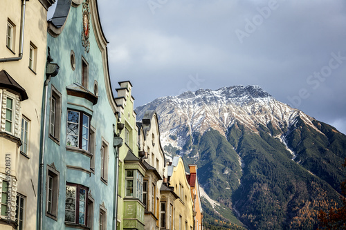 Beautiful cityscape. Innsbruck, Austria. Popular holiday destina