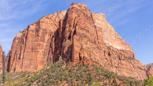 Breathtaking view of the canyon. Amazing mountain landscape. EMERALD POOLS TRAIL, Zion National Park, Utah, USA