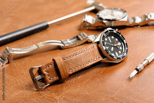 leather watch strap
