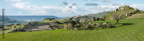 Panorama at the S124 near to Caltagirone