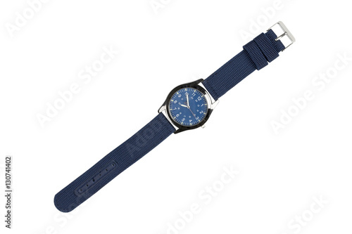 wristwatch isolated on white background - clipping paths