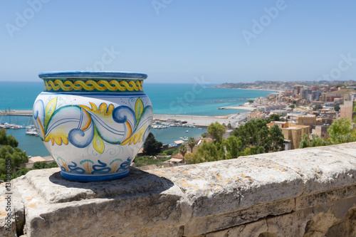 Detail view from Sciacca, Sicily, Italy