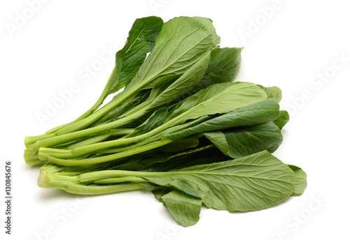 Fresh Green Vegetable Chinese Leaf Cabbage on White Background