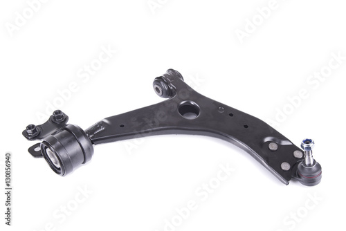 New suspension arm of a vehicle on a white background