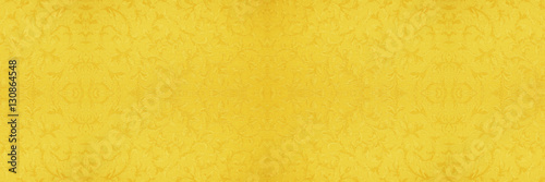 金色のアラベスク模様のバナー
