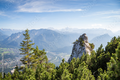 Mountain landscape in summer in the bavarian alps
