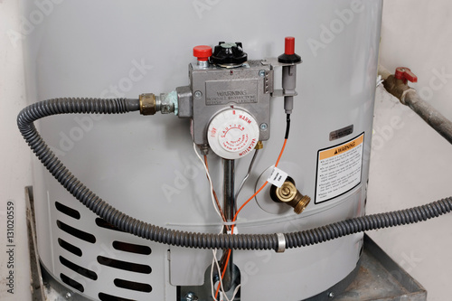 Water temperature controls on a hot water heater