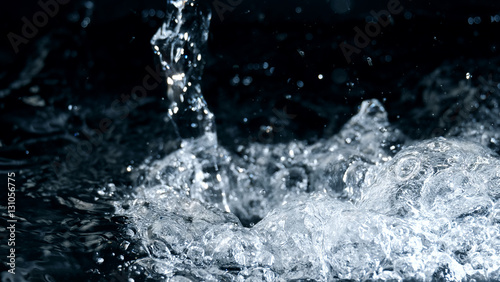 Water as background / Water is a transparent and nearly colorless chemical substance that is the main constituent of Earth's streams, lakes, and oceans, and the fluids