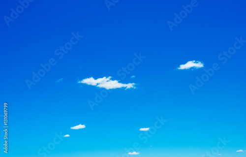 clouds in the blue sky