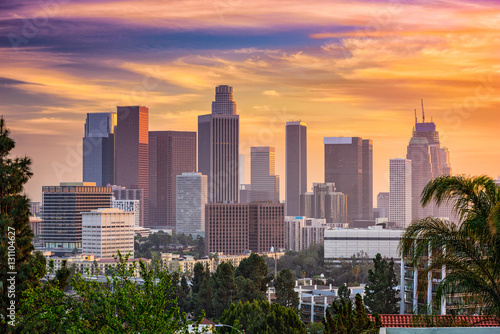 Los Angeles, California, USA downtown skyline.