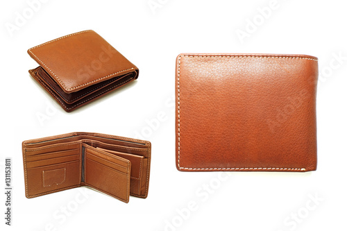 brown leather wallet