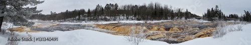 Panoramic Winter Scene - Big Fork River, Big Falls, Minnesota