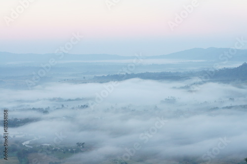 fog in the morning at Khaokho, Phetchabun, Thailand