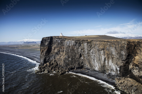 Lighthouse at Dyrholaey in iceland