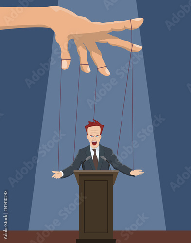 The speaker as a marionette.